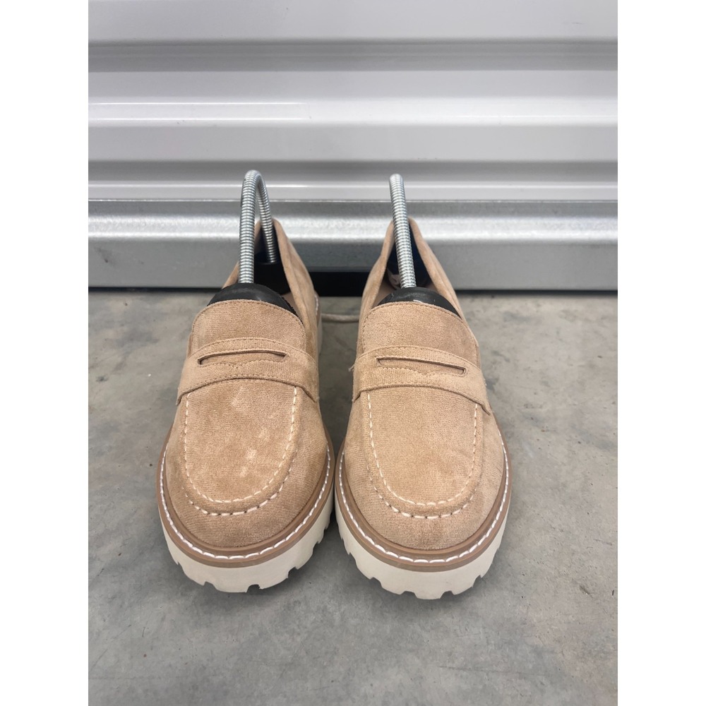 Pierre Dumas Mora-1 Penny Loafer Women's 7 M Beige Slip On Casual Shoes Outdoor - Picture 5 of 8